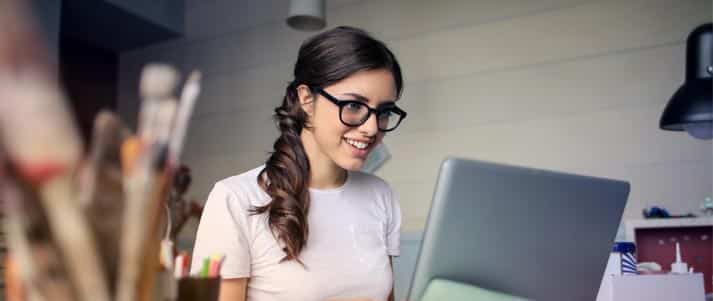 Woman on laptop